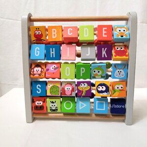 J’adore Wooden Alphabet Animal Bead Toy